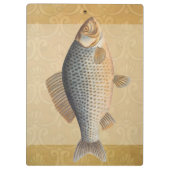 鯉魚魚釣り絵画の淡水 クリップボード (裏面)