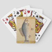 鯉魚魚釣り絵画の淡水 トランプ (裏面)
