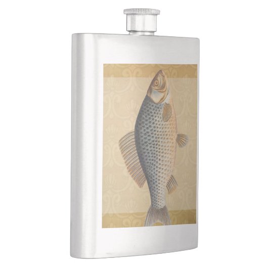 鯉魚魚釣り絵画の淡水 フラスク (右)