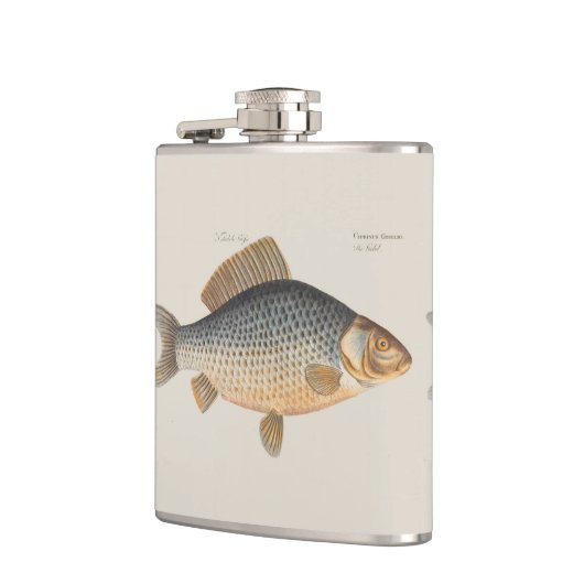 鯉魚魚釣り絵画の淡水 フラスク (左)