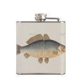 鯉魚魚釣り絵画の淡水 フラスク (裏面)