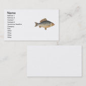 鯉魚魚釣り絵画の淡水 名刺 (正面/裏面)