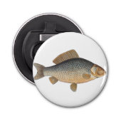 鯉魚魚釣り絵画の淡水 栓抜き (正面)