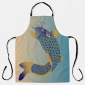 鯉、日本のデザイン エプロン (正面)
