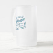 鯖釣り独身最後の夜 ヴィンテージ航海 フロストグラスビールジョッキ (正面左)