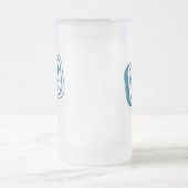 鯖釣り独身最後の夜 ヴィンテージ航海 フロストグラスビールジョッキ (中央)