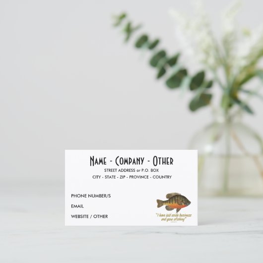 鯛の漁師 名刺 (スタンド正面)