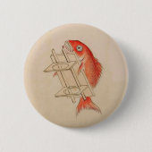 鯛日本のの結婚妖怪 缶バッジ (正面)