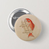 鯛日本のの結婚妖怪 缶バッジ (正面&裏面)