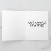 鯨おもしろい誕生日巨大グリーティングカード カード (内部)