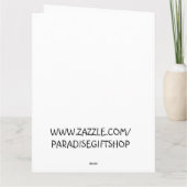 鯨おもしろい誕生日巨大グリーティングカード カード (裏面)