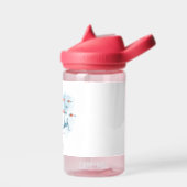 鯨お洒落と魚の子供 ウォーターボトル (左面)