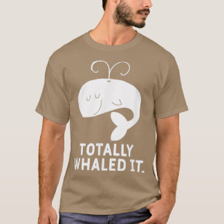 鯨がおもしろい動物のフンを鳴らした Tシャツ