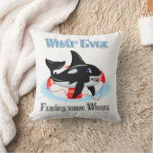 鯨が浮くもの2 クッション (ブランケット)