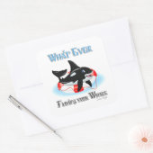 鯨が浮くもの2 スクエアシール (封筒)