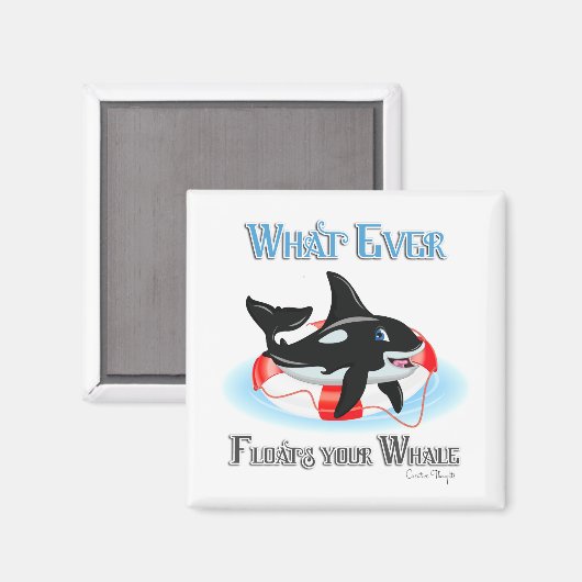 鯨が浮くもの2 マグネット (正面/裏面)