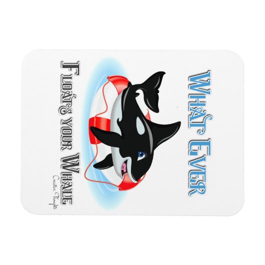 鯨が浮くもの2 マグネット (横)