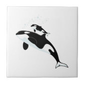 鯨とベビー タイル (正面)