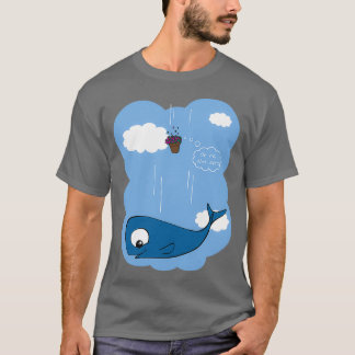 鯨とペチュニア Tシャツ