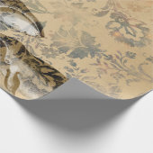 鯨と抽象芸術フローラ ラッピングペーパー (角)