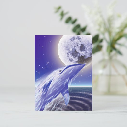 鯨と月 ポストカード (スタンド正面)