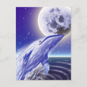 鯨と月 ポストカード (正面)