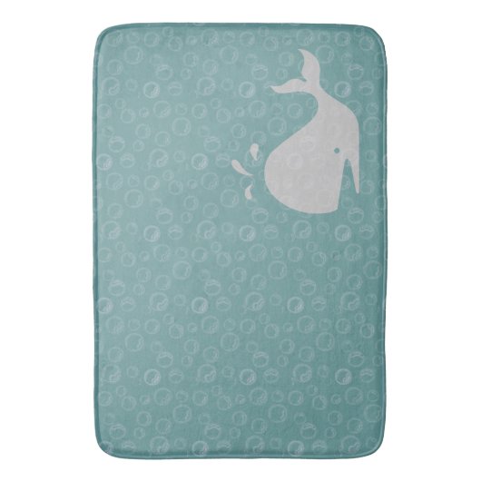 鯨と泡 バスマット (正面縦)