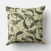 鯨と波は自然である クッション (裏面)