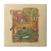 鯨により難破した船 タイル (正面)