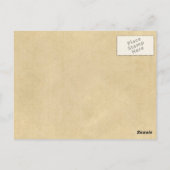 鯨により難破した船 ポストカード (裏面)