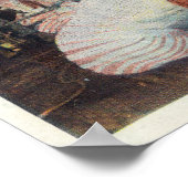 鯨に横たわる捕鯨者の見解 ポスター (角)