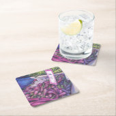 鯨のスープによく泡立てる スクエアペーパーコースター (インサイチュ)