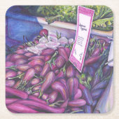 鯨のスープによく泡立てる スクエアペーパーコースター (正面)