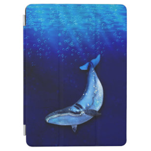 鯨の垂直方向の動きのシーンが海深さ iPad AIR カバー