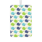 鯨の模様、かわいいクジラ、海獣 カーエアーフレッシュナー (裏面)