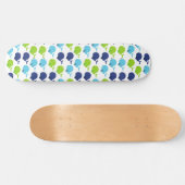 鯨の模様、かわいいクジラ、海獣 スケートボード (横)