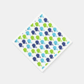 鯨の模様、かわいいクジラ、海獣 スタンダードカクテルナプキン (角)