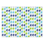 鯨の模様、かわいいクジラ、海獣 テーブルクロス (正面(横))