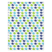 鯨の模様、かわいいクジラ、海獣 テーブルクロス (正面)