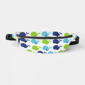 鯨の模様、かわいいクジラ、海獣 ファニーパック (正面)