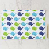 鯨の模様、かわいいクジラ、海獣 ペーパーパッド (インサイチュ)