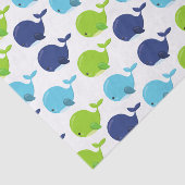 鯨の模様、かわいいクジラ、海獣 薄葉紙 (詳細)