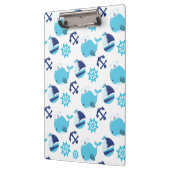 鯨の模様、かわいいクジラ、青いクジラ クリップボード (左)