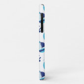 鯨の模様、かわいいクジラ、青いクジラ Case-Mate iPhoneケース (裏面/左)