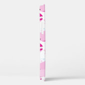 鯨の模様、ピンクの鯨、あなたの名前 Case-Mate iPhoneケース (裏面 / 右)