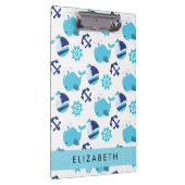 鯨の模様、青い鯨、あなたの名前 クリップボード (右)