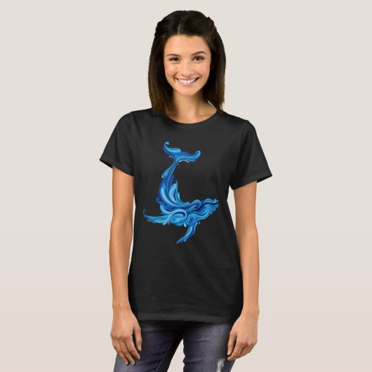 鯨の種類クジラ種鯨 Tシャツ (正面フル)