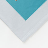 鯨の種類海哺乳類 フリースブランケット (角)