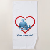 鯨は俺のものか？ ビーチタオル (正面)