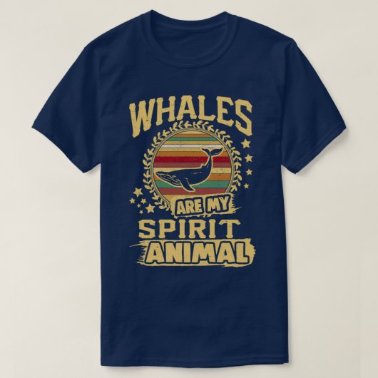 鯨は私の霊獣ホエールアート鯨の愛 Tシャツ (デザイン正面)